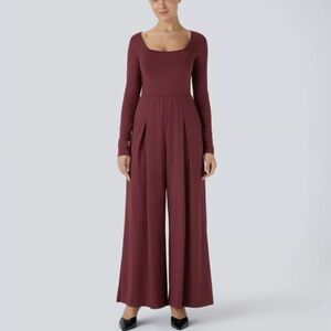 SOLD on EBay- Halara square Neck Long Sleeve casual jumpsuit